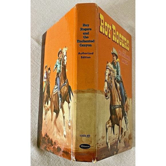 Vintage Roy Rogers The Enchanted Canyon Hardcover Book 1954 by Jim Rivers - Picture 3 of 13